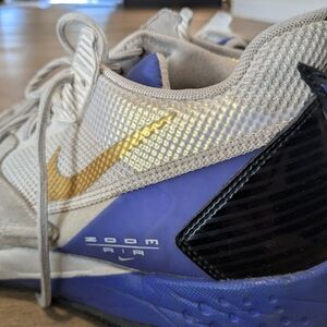 Nike Zoom Air Runner with Gold Swoosh and Purple Accents